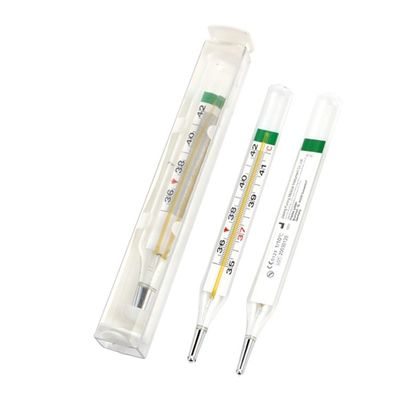 正確な医療腕の下温度計 オーダーメイド OEM 水銀のないガラス