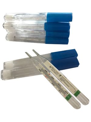 カスタマイズされたサポート 適用のための水銀ガラスチューブ臨床温度計なし